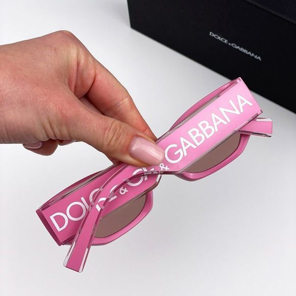 D&G DG6186 3262/5 Sunglasses Pink  Light Pink Mirror Silver Cat Eye Women main image 11